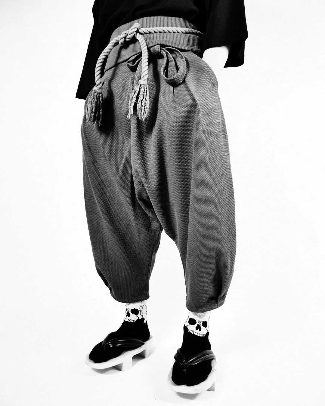 パンツ fukakoh ZOUHIKI - SASHIKO - BLACK | Prospective Flow | Japanese Fashion